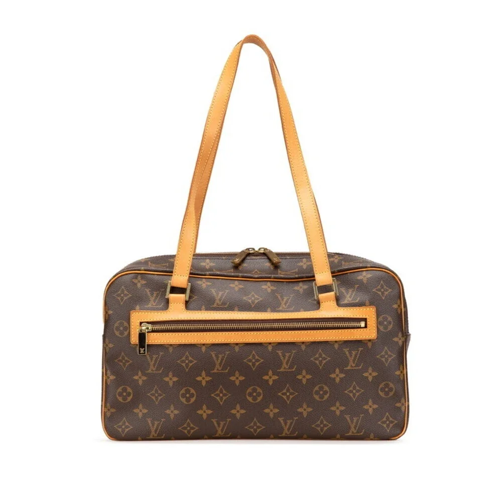LOUIS VUITTON Brown Monogram Leather Shoulder Bag - Picture 1 of 12